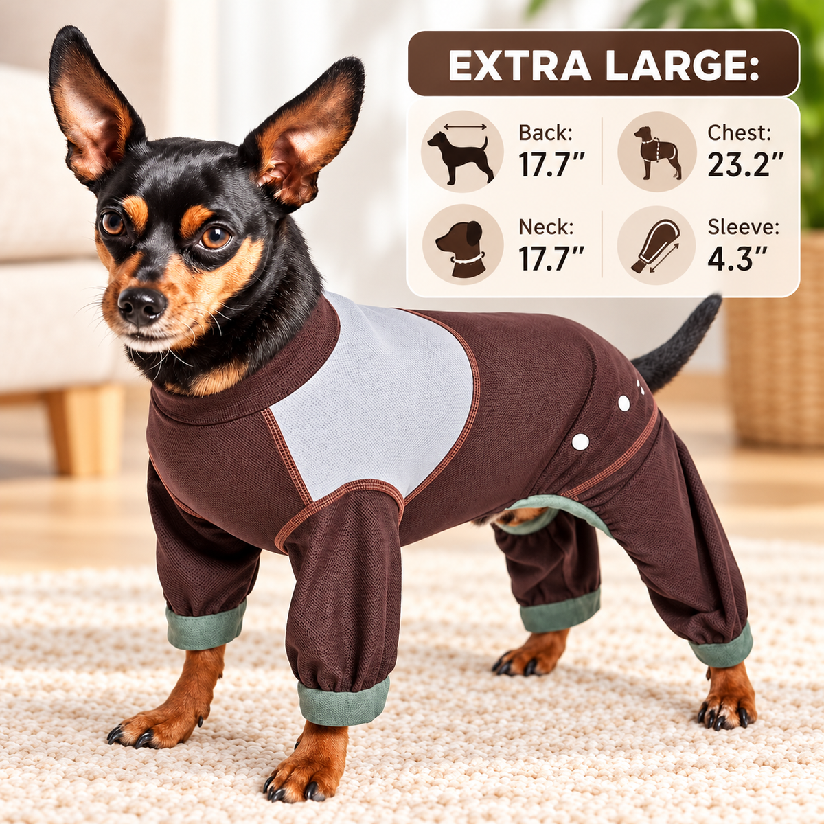 Breathable Full Body Dog Tracksuit