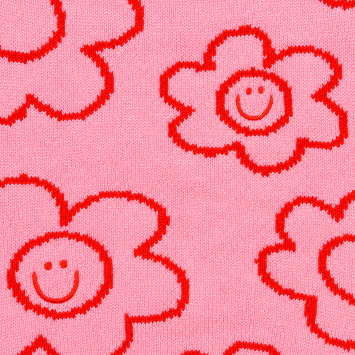 Pink Daisy Turtleneck Dog Sweater
